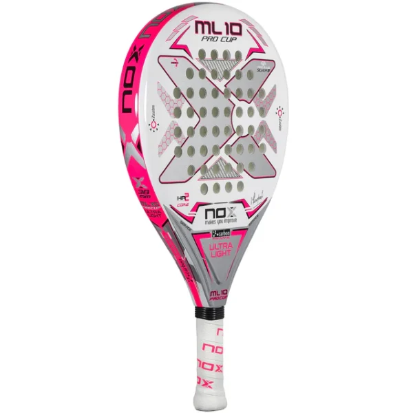 Nox Ml10 Pro Cup Ultra Light Silver Padel Racket - Image 3