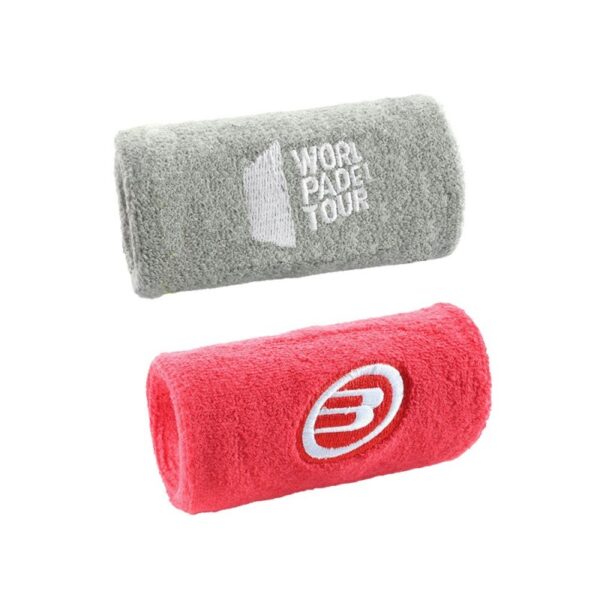 Bullpadel Wristband Wpt - Gray/Crimson