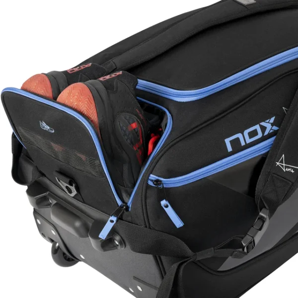 Nox Padel Bag AT10 Competition Trolley - Black/Blue - Image 7