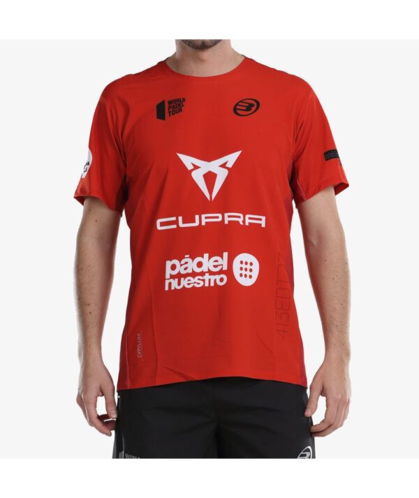 Bullpadel T-shirt Odeon CH - Red - Image 4