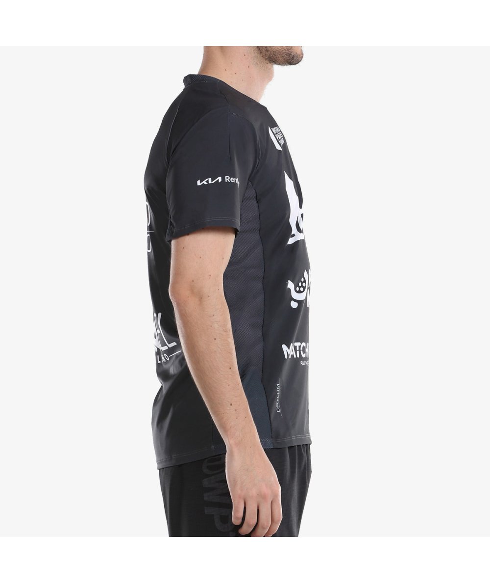 Bullpadel T shirt Odeon PN Black Padel Life