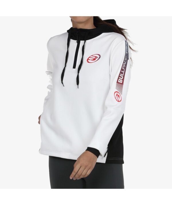 Bullpadel Hoodie Drena - White - Image 4