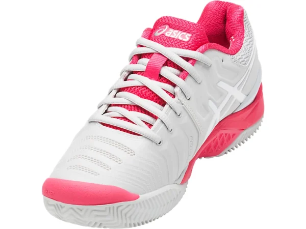 Asics Shoes Resolution 7 Clay - Glacier Grey/White/Rouge Red - Image 5