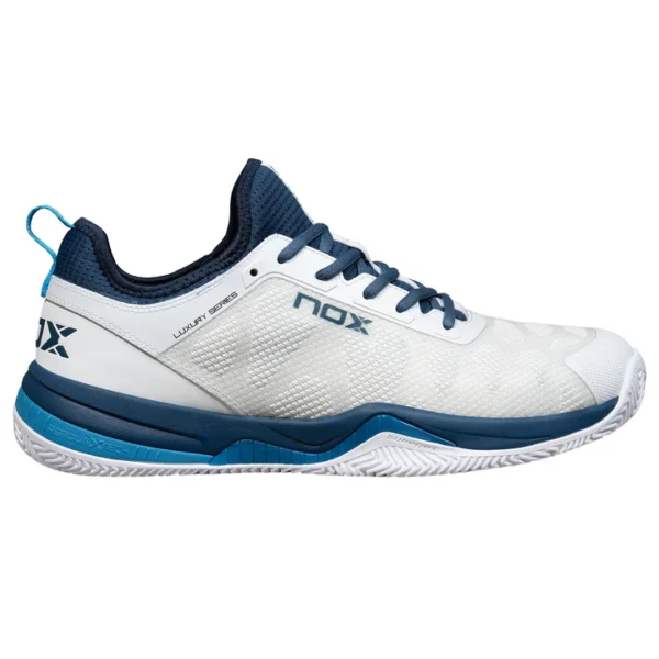 Padel shoes Nox NERBO WHITE/BLUE SUECO