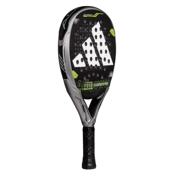 Adidas Adipower Carbon Ctrl - Silver/Lime - Padel Racket - Image 2