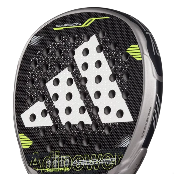 Adidas Adipower Carbon Ctrl - Silver/Lime - Padel Racket - Image 4