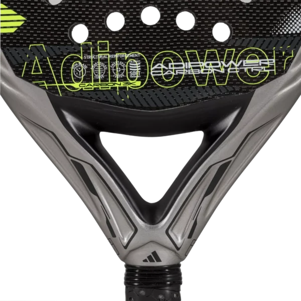 Adidas Adipower Carbon Ctrl - Silver/Lime - Padel Racket - Image 5