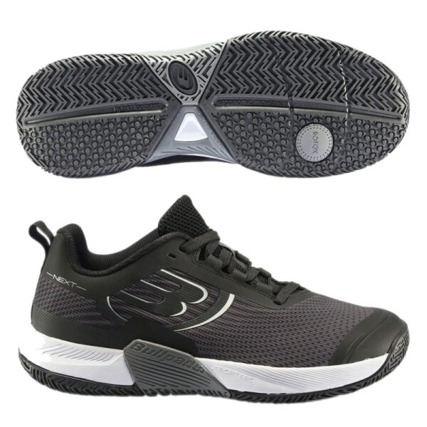 Bullpadel Shoes Next Hybrid PRO 22I - Black/Dark Grey - Image 2