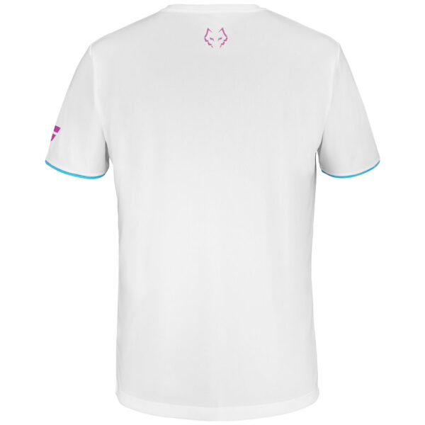 Babolat T-shirt Crew Neck Tee Lebron - White / Pink - Image 3