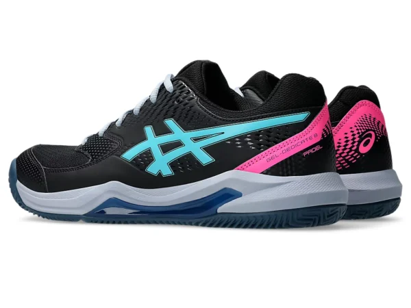 Asics Gel Dedicate 8 Padel - Black/Energy Aqua - Image 4