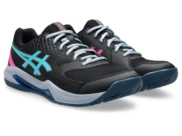 Asics Gel Dedicate 8 Padel - Black/Energy Aqua - Image 2