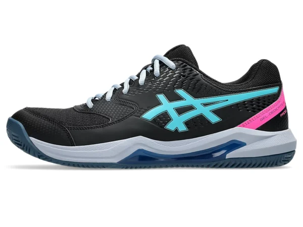 Asics Gel Dedicate 8 Padel - Black/Energy Aqua - Image 7