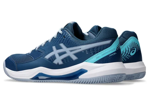 Asics Gel Dedicate 8 Padel - Mako Blue/Grey Blue - Image 5