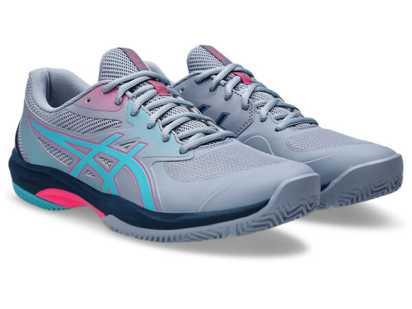 Asics Shoes Game FF Padel - Grey Blue/ Energy Aqua - Image 2