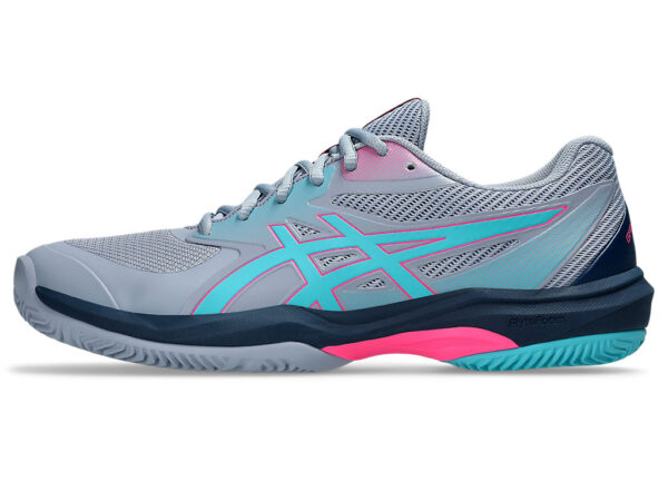 Asics Shoes Game FF Padel - Grey Blue/ Energy Aqua - Image 7