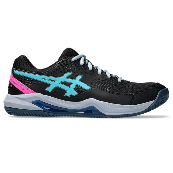 Asics Gel Dedicate 8 Padel - Black/Energy Aqua