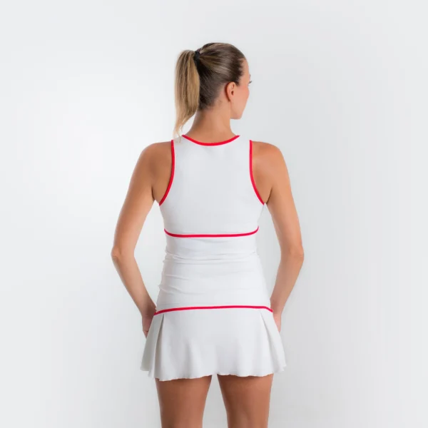Belen Berbel Skirt Capri - White / Red - Image 2