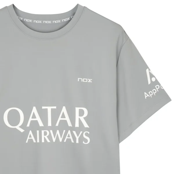 Nox T-Shirt AT10 Sponsors - Grey - Image 2