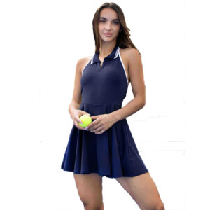 SVL Perfect Polo Dress - Dark Blue