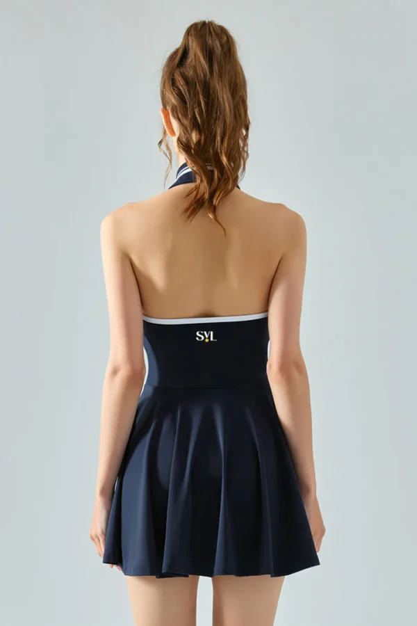 SVL Perfect Polo Dress - Dark Blue - Image 2