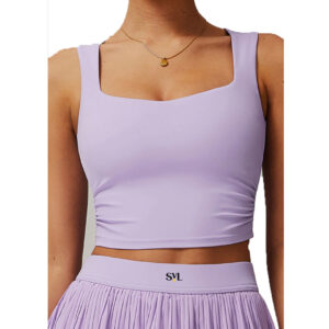 SVL Plush Pleat Top - Lavender