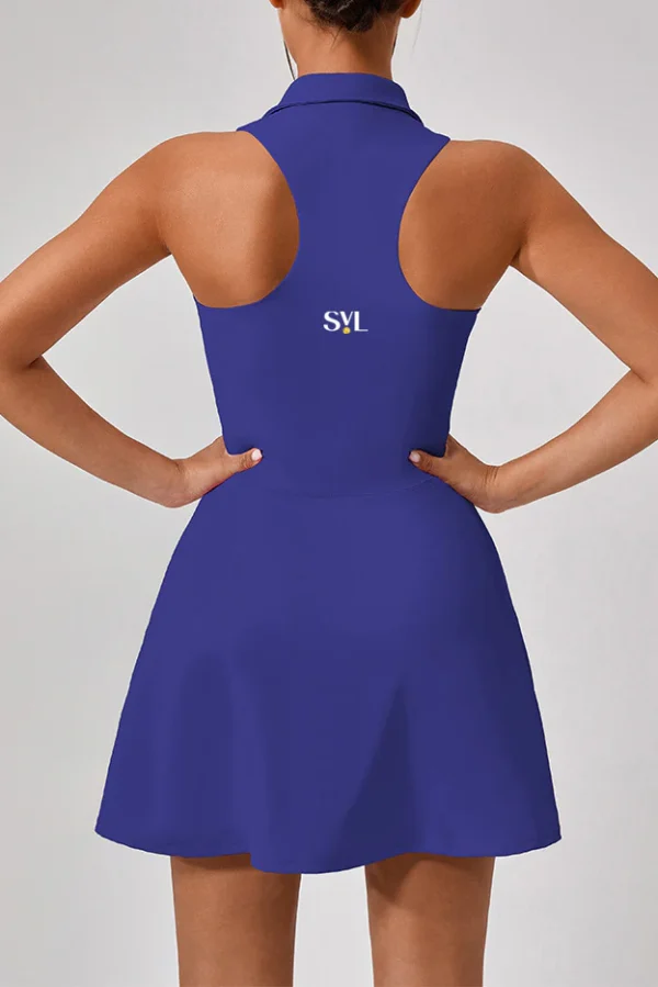 SVL Zesty Zipper Dress - Royal Blue - Image 4