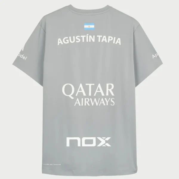 Nox T-Shirt AT10 Sponsors - Grey - Image 3