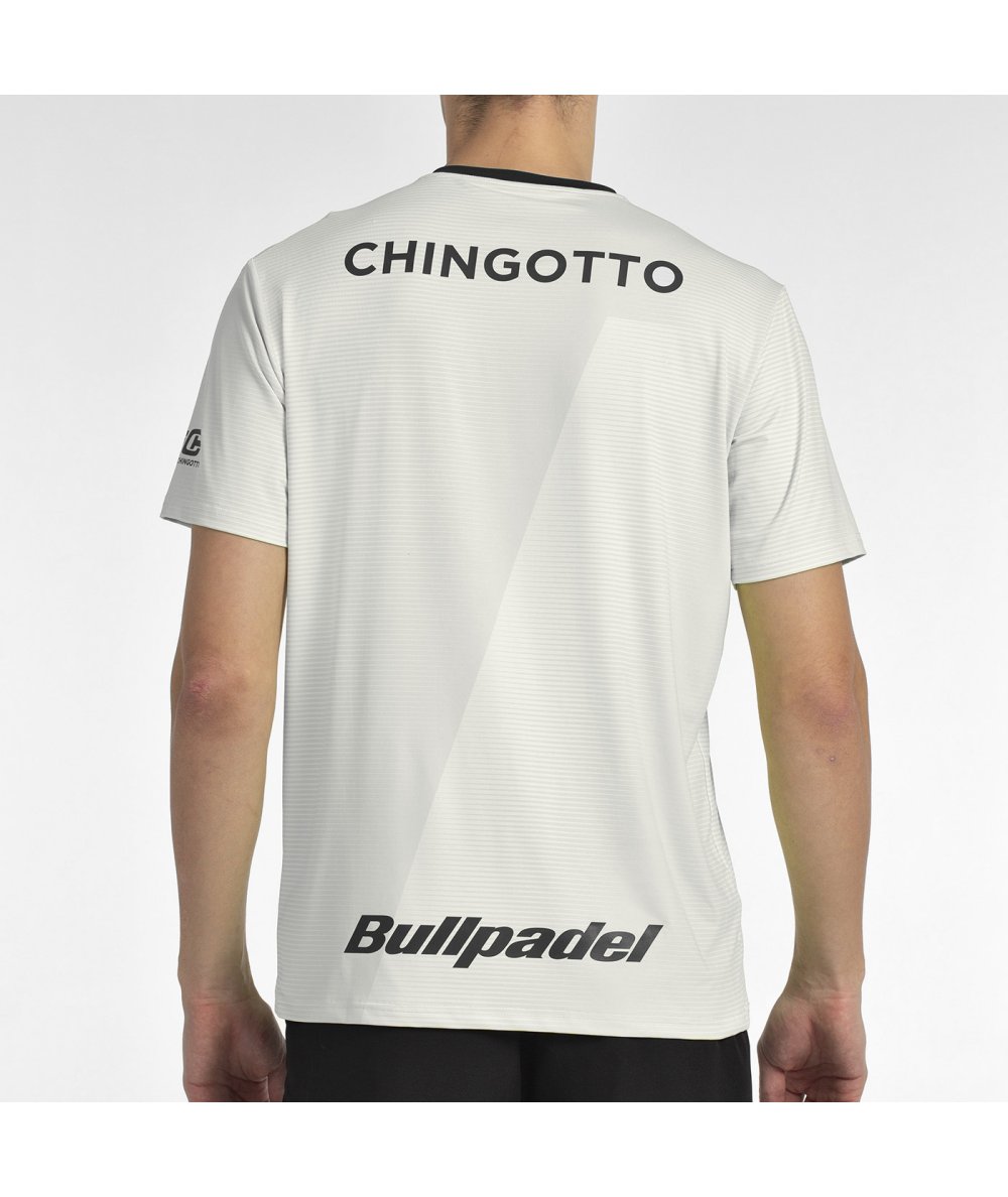 Bullpadel T-shirt 25I Chingotto - White / Grey - Image 2