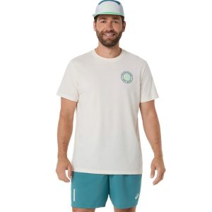 Asics T-Shirt Padel Court Graphic SS - Cream