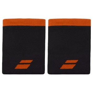 Babolat Wristband Logo Jumbo - Black / Orange