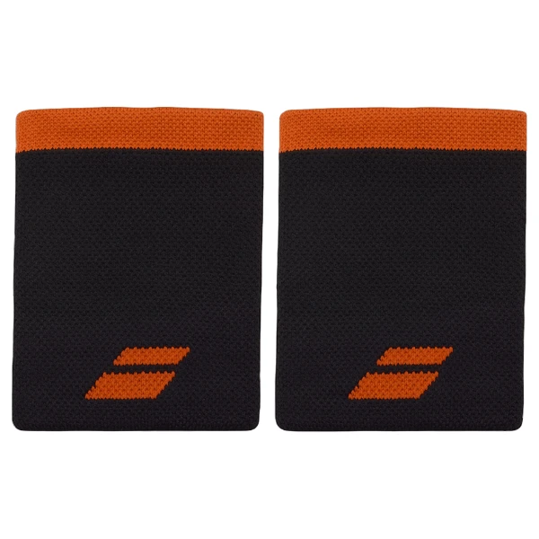 Babolat Wristband Logo Jumbo - Black / Orange