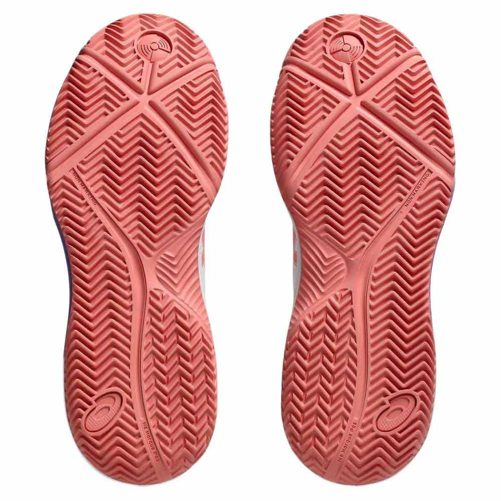 Asics Gel Dedicate 8 Padel - White/Guava - Image 5