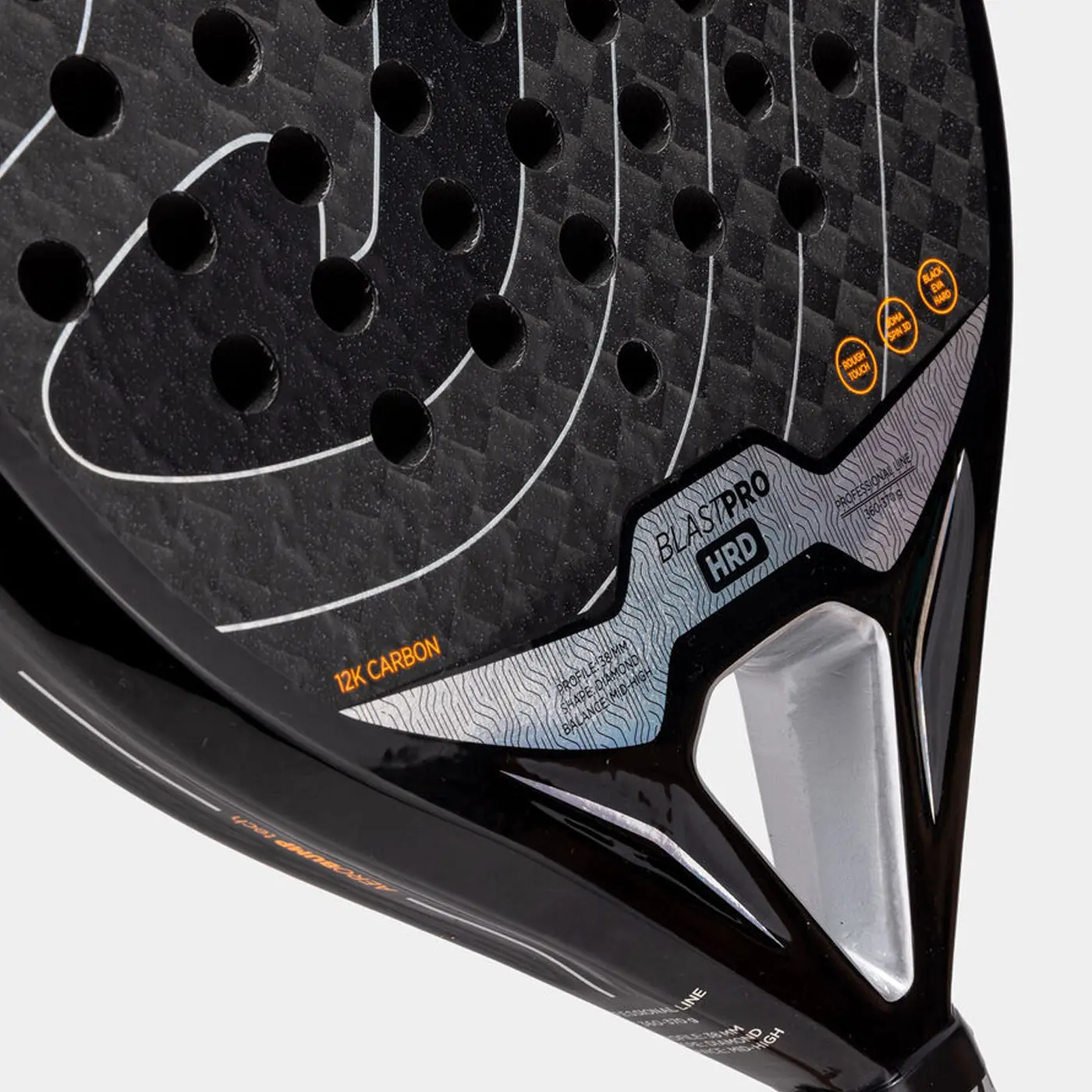 Joma Blast Pro HRD 2026 - Black/Grey - Padel Racket - Image 7
