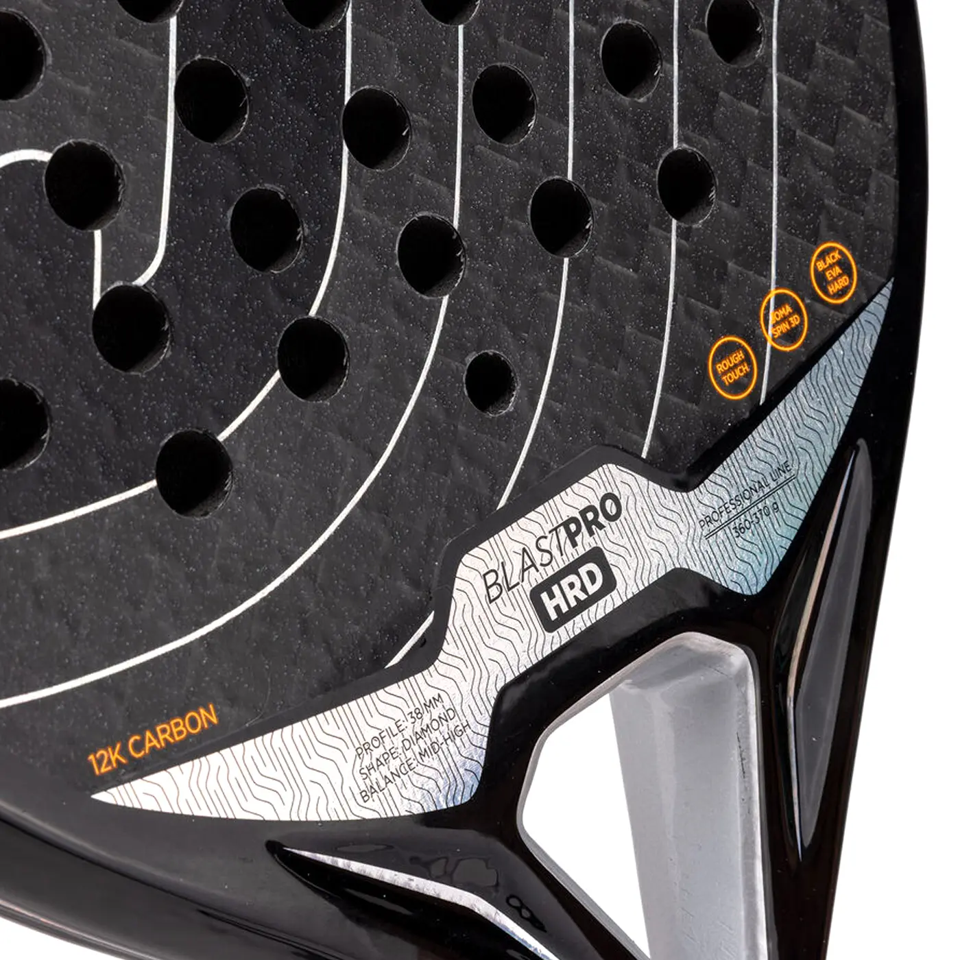Joma Blast Pro HRD 2026 - Black/Grey - Padel Racket - Image 9