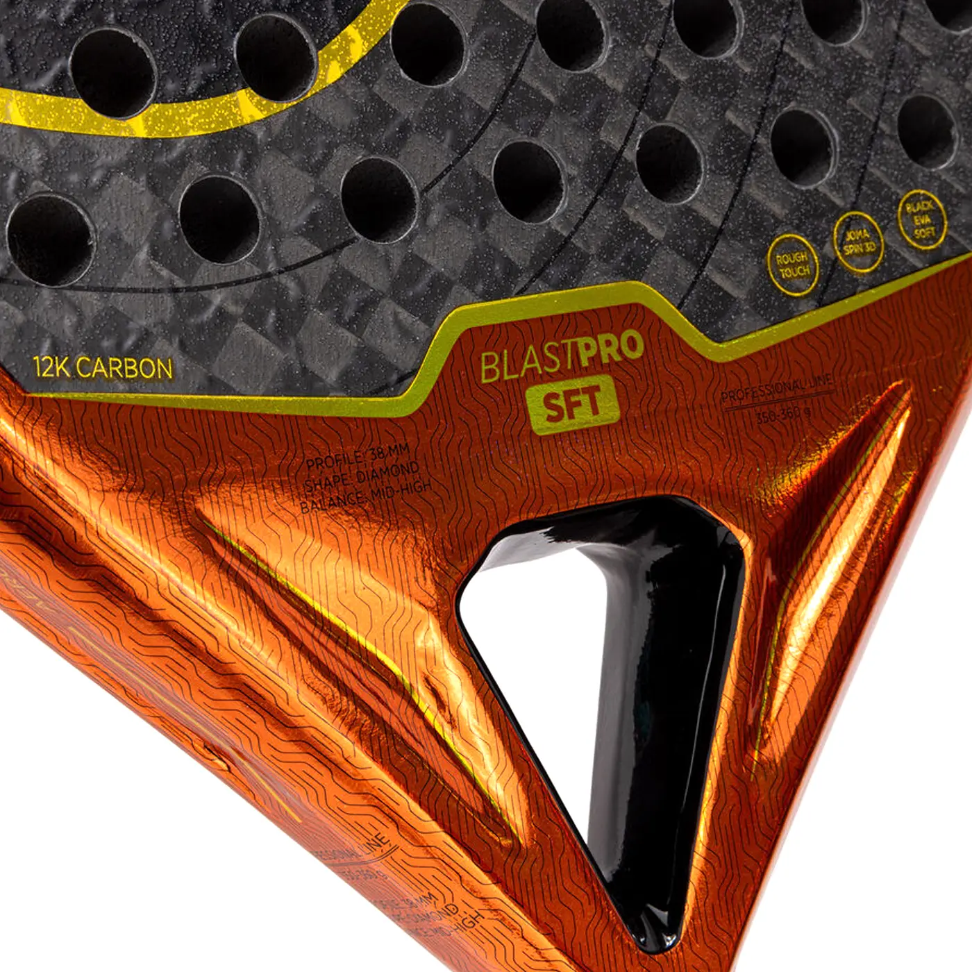 Joma Blast Pro SFT 2026 - Orange/Black - Padel Racket - Image 8