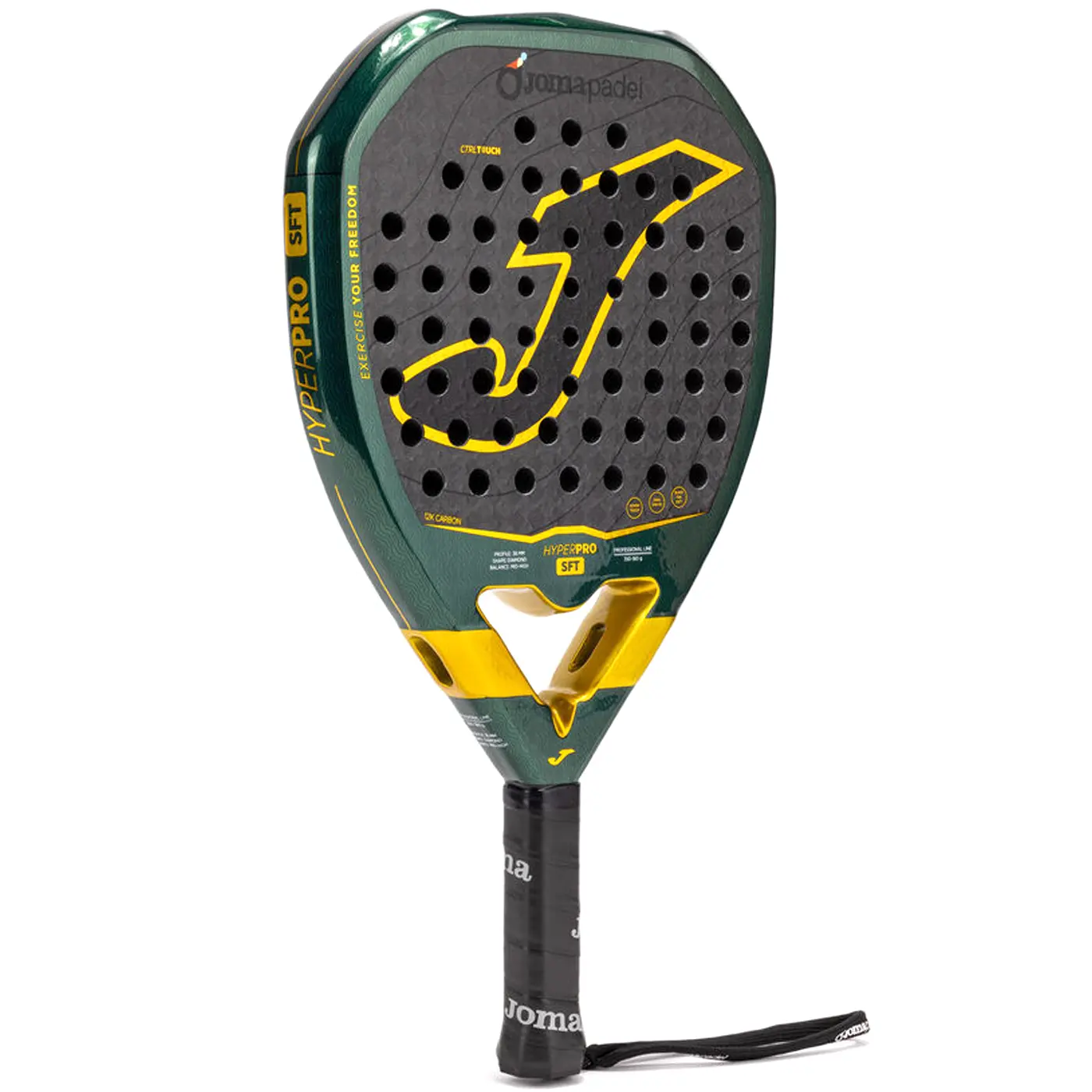 Joma Hyper Pro SFT 2026 - Green/Black - Padel Racket - Image 2