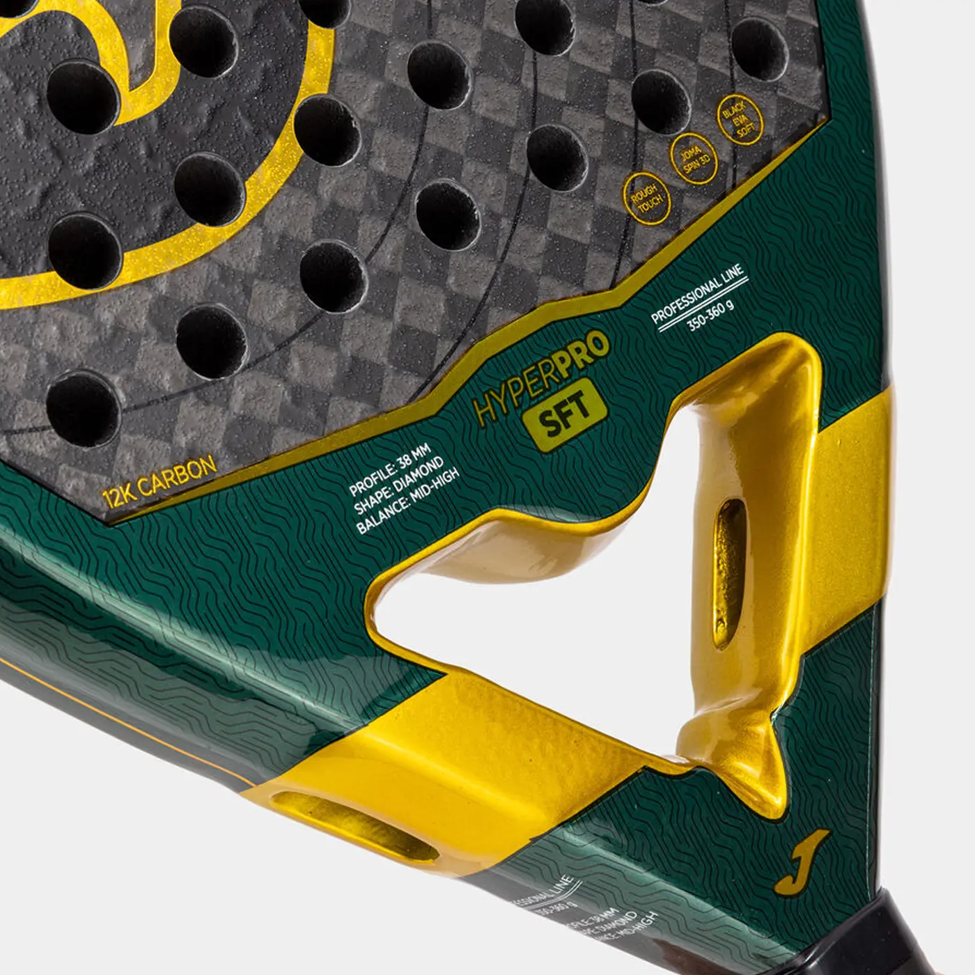 Joma Hyper Pro SFT 2026 - Green/Black - Padel Racket - Image 8
