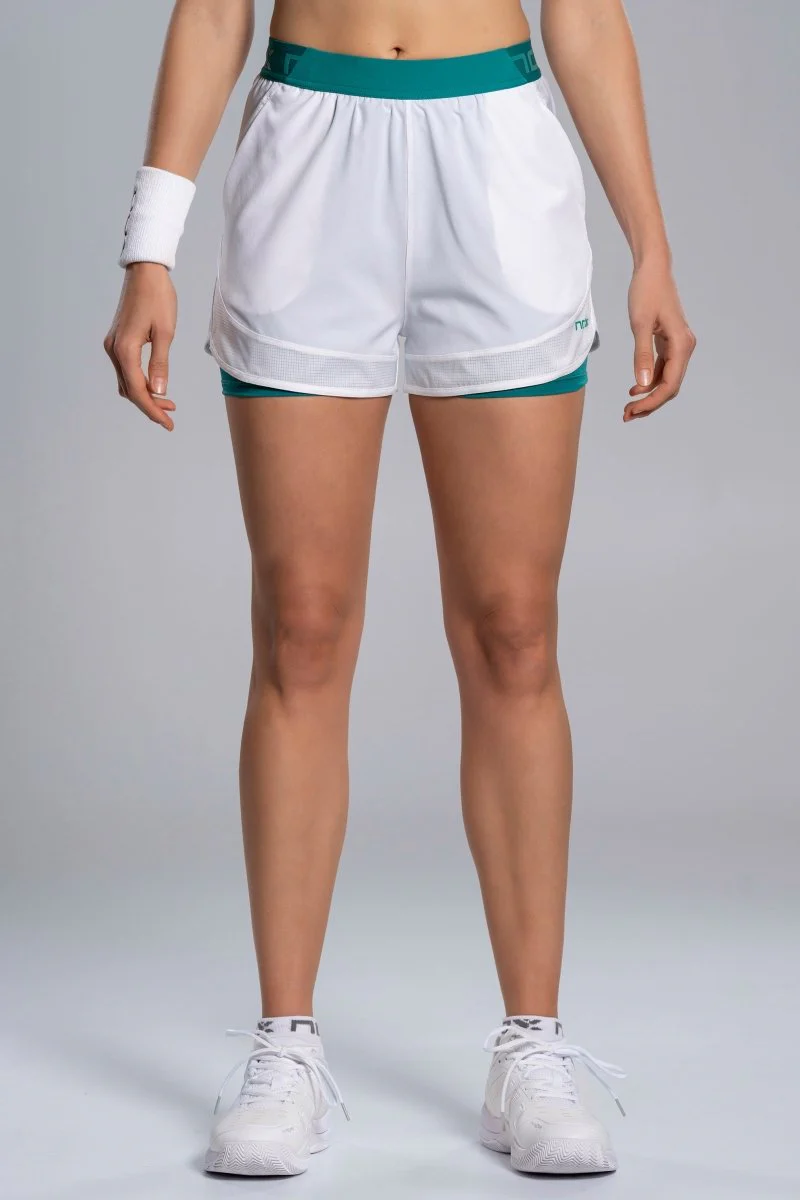 Nox Women's Pro Short - White/Ivy Green - Image 2