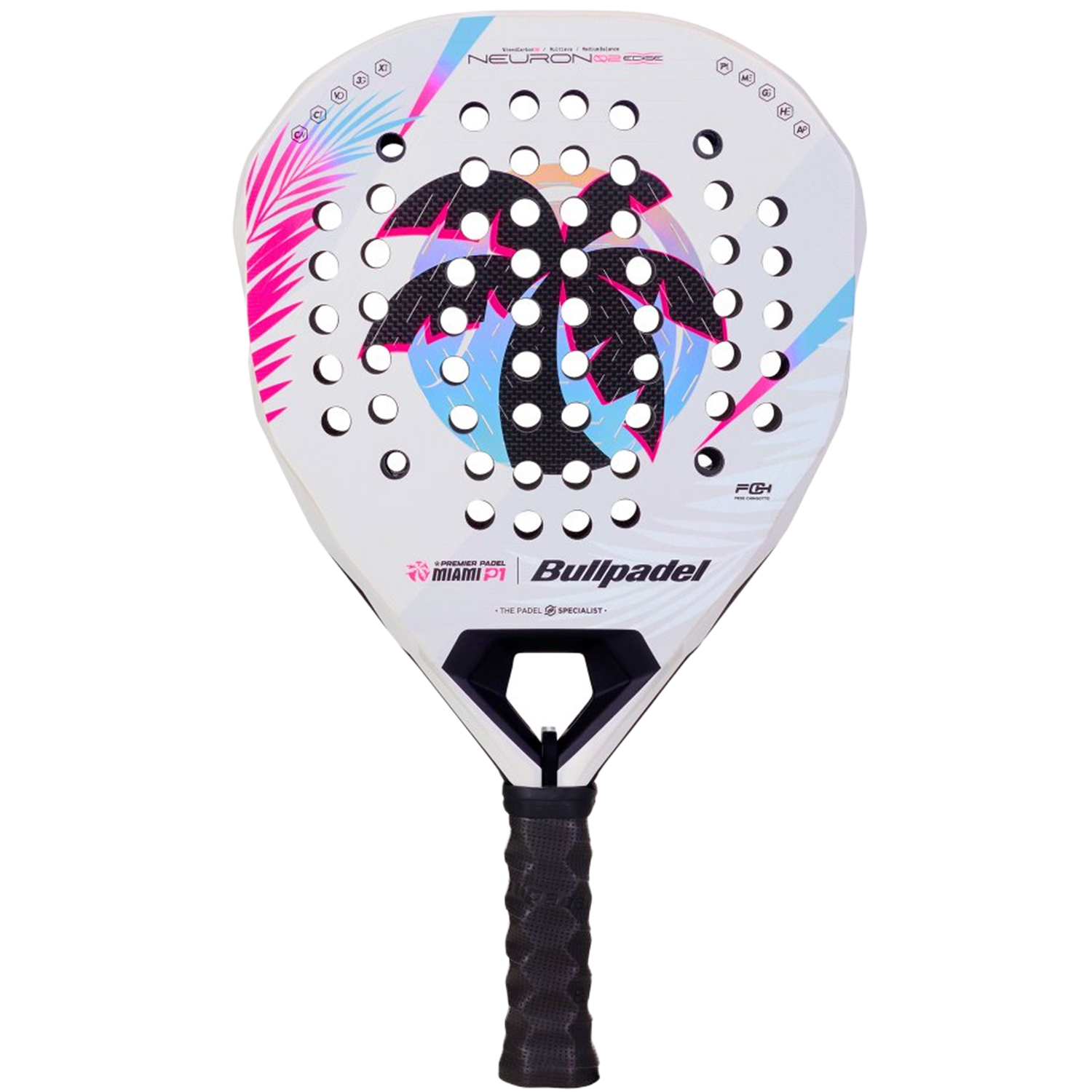 PALA BULLPADEL NEURON 02 EDGE MIAMI 26 BLANCO