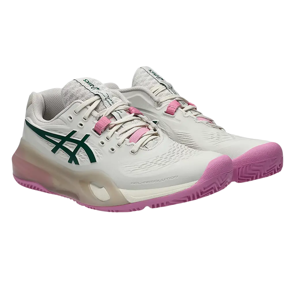 Asics Shoes Gel Resolution X Padel 2026 - Soft Oat/Jewel Green - Image 5