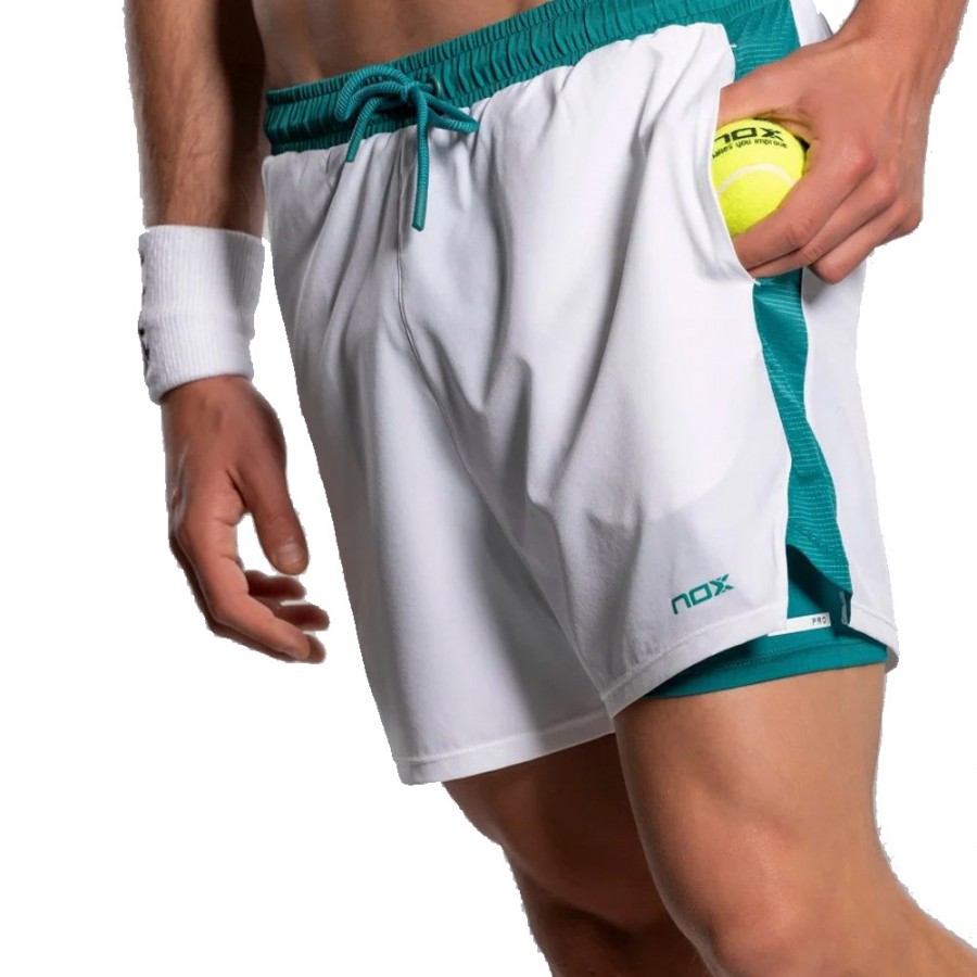 Nox Men's Pro Short - WhiteIvy Green