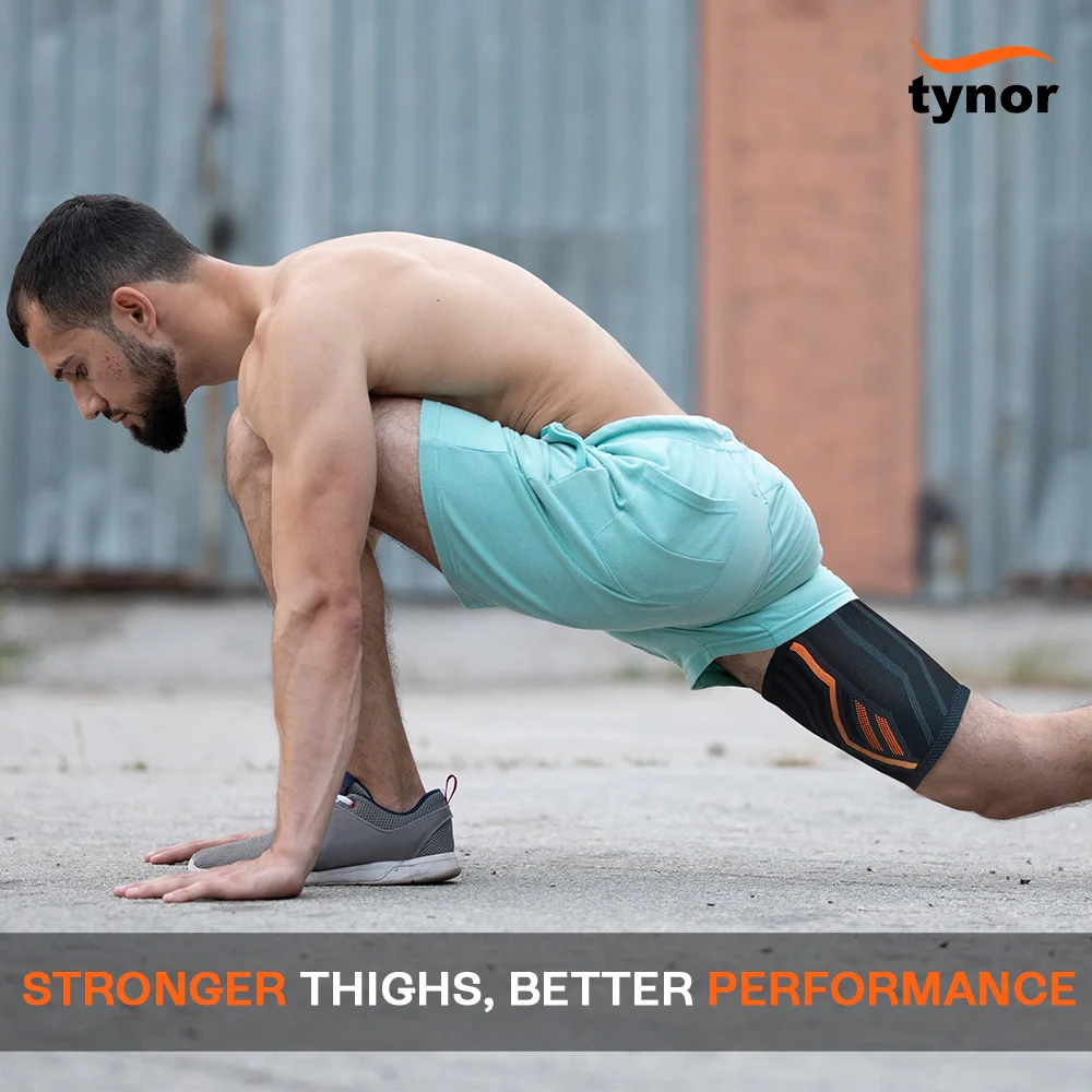 Thigh Support Air Pro - Black/Orange - Image 4