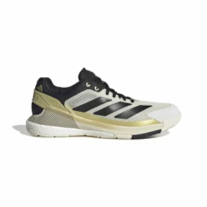Adidas Crazyquick Boost Padel Shoes M 26 - Off White Core Black Gold Metallic
