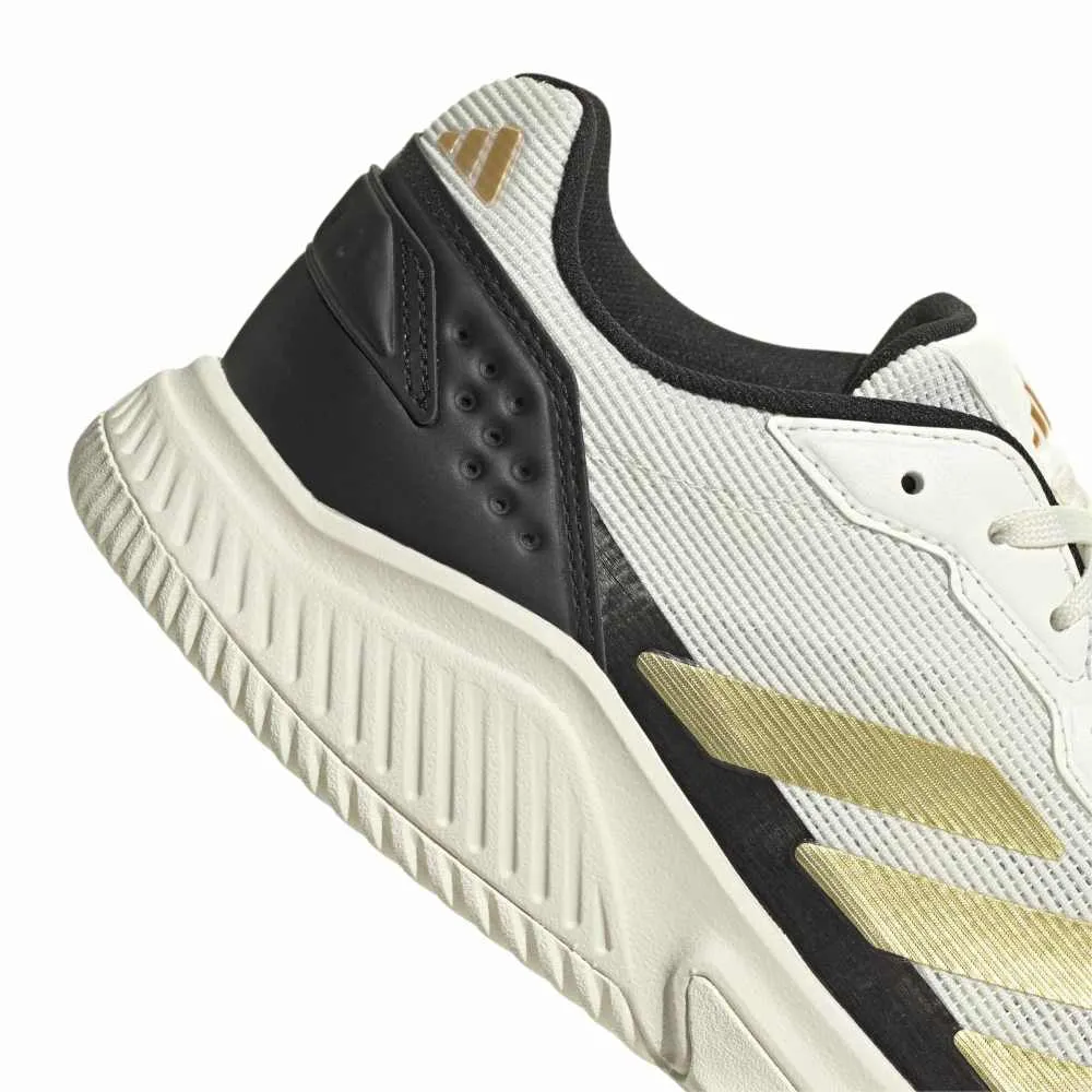 Adidas Courtquick Padel Shoes M 26 - Off White/Gold Metallic - Image 2