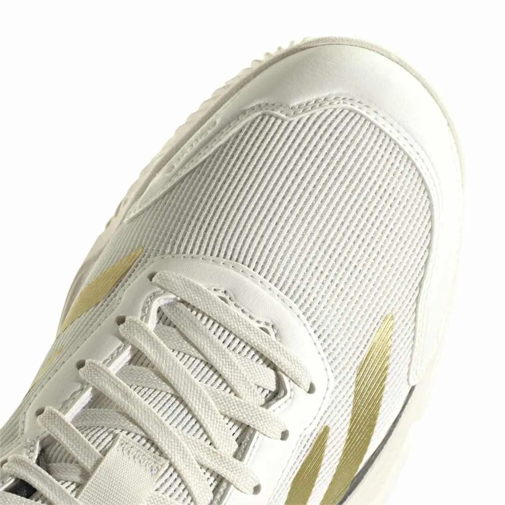 Adidas Courtquick Padel Shoes M 26 - Off White/Gold Metallic - Image 8