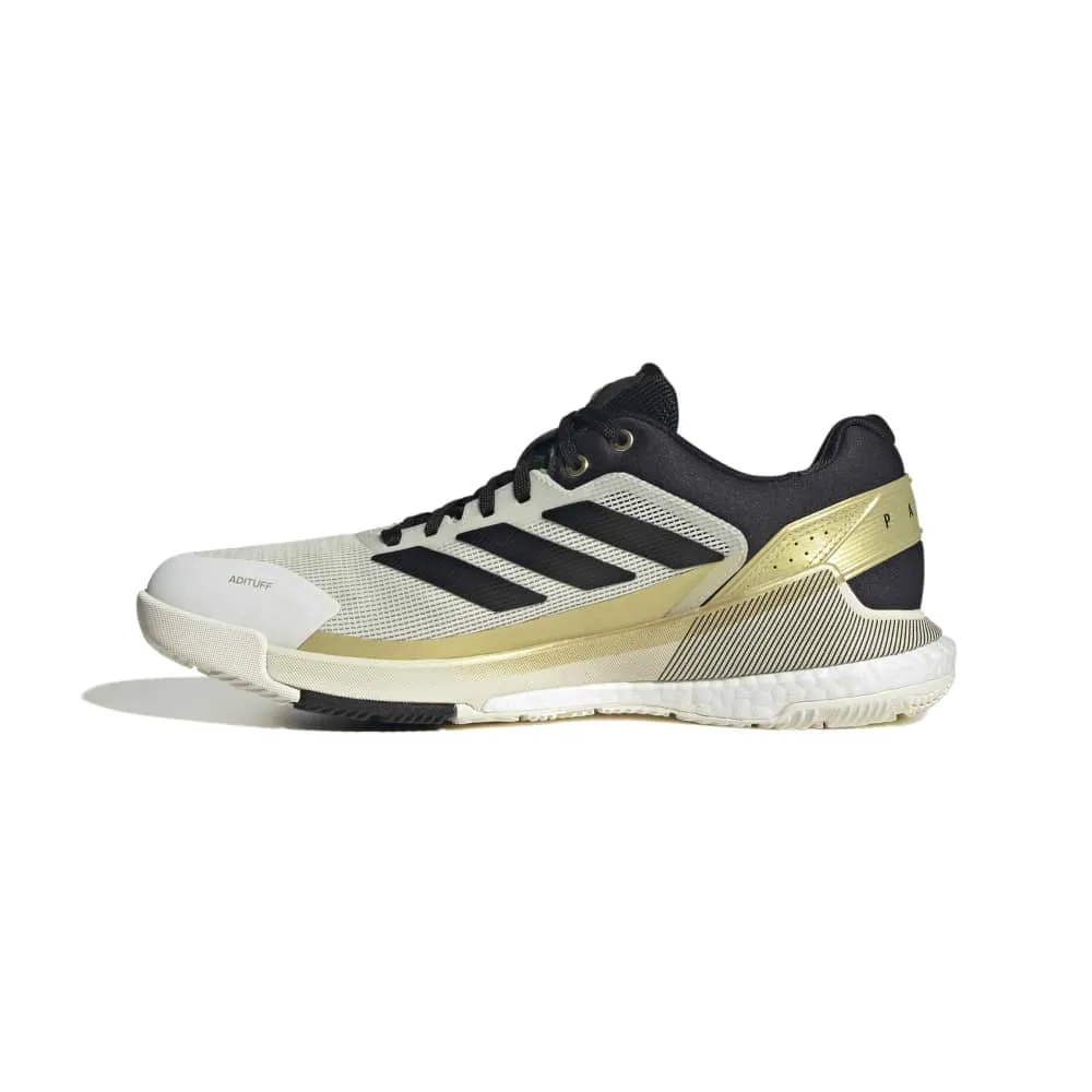 Adidas Crazyquick Boost Padel Shoes M 26 - Off White/Core Black/Gold Metallic - Image 2