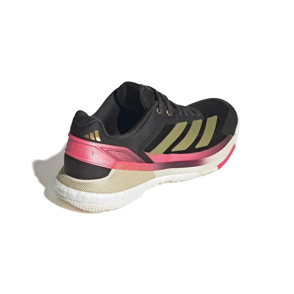 Adidas Crazyquick Boost Padel Shoes M 26 - Core Black/Gold Metallic/Solar Turbo - Image 5