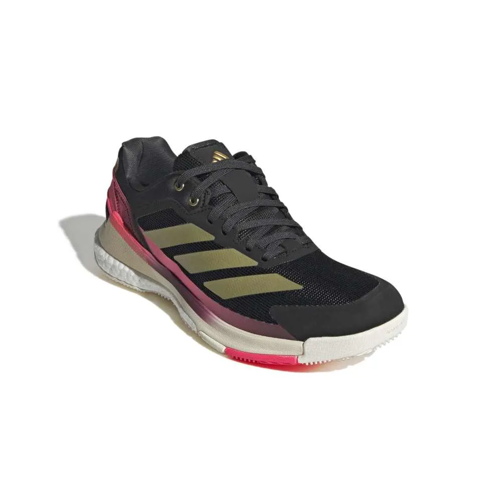 Adidas Crazyquick Boost Padel Shoes M 26 - Core Black/Gold Metallic/Solar Turbo - Image 7