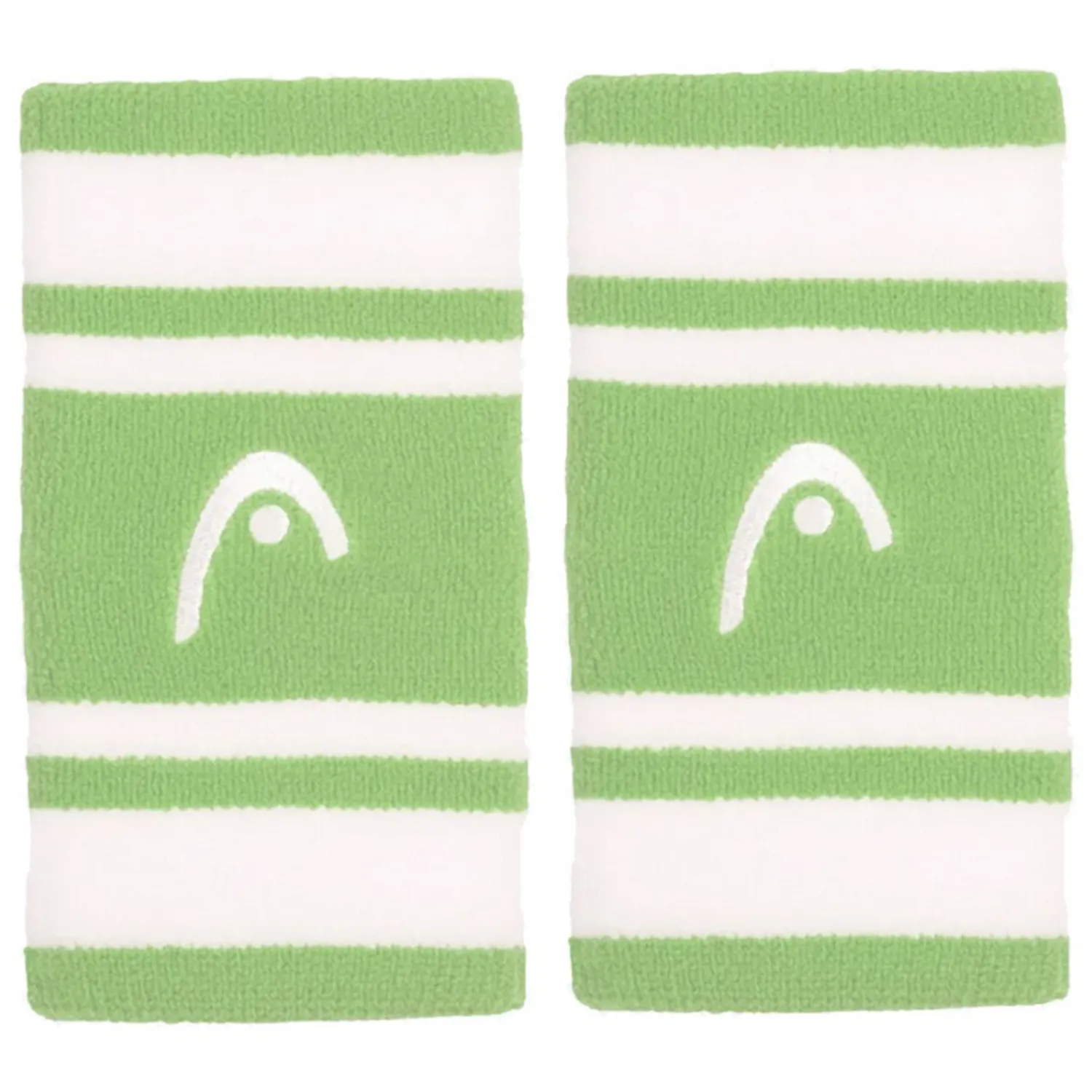 Head Wristband 5 - Celery Green / White