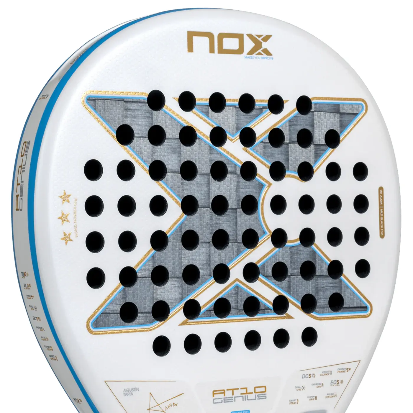 Nox AT10 Genius 18K Alum Argentina by Agustin Tapia - Padel Racket - Image 11